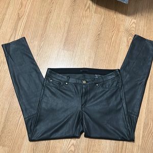 Black Faux Leather Pants